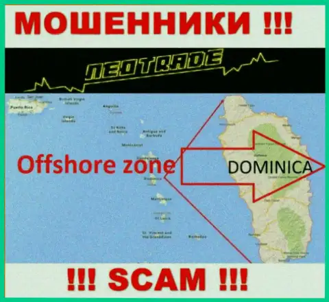 За надувательство людей жуликам NeoTrade точно ничего не будет, т.к. они засели в офшорной зоне: 8 Copthall, Roseau Valley, 00152 Commonwealth of Dominica