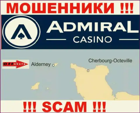 Поскольку Admiral Casino пустили свои корни на территории Alderney, присвоенные денежные активы от них не вернуть