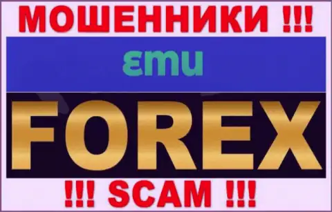 Осторожнее, сфера работы EMU, Forex - это лохотрон !!!