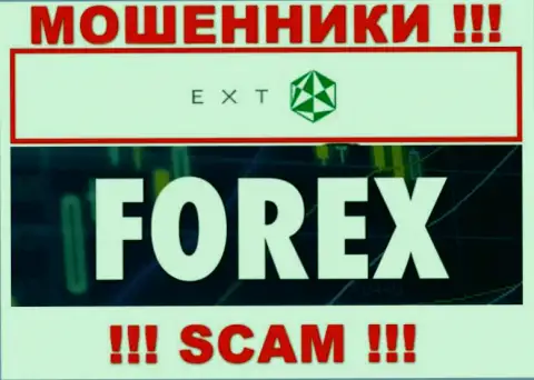 ФОРЕКС - это сфера деятельности мошенников EXT LTD