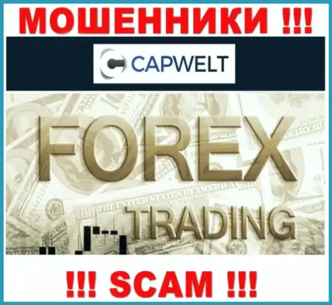 Forex - это тип деятельности преступно действующей компании CapWelt Com