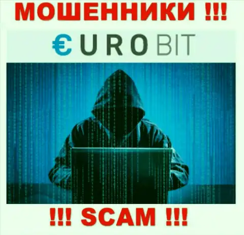 Информации о лицах, которые управляют ЕвроБит в глобальной интернет сети отыскать не получилось