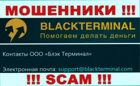 Не спешите переписываться с мошенниками BlackTerminal, и через их электронную почту - жулики