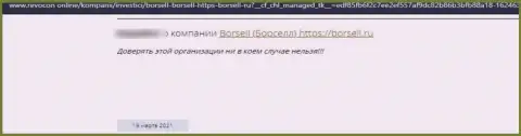 Borsell Ru - это ВОР ! Действующий во всемирной сети (отзыв)