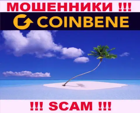 Мошенники CoinBene нести ответственность за свои мошеннические действия не будут, т.к. информация о юрисдикции спрятана