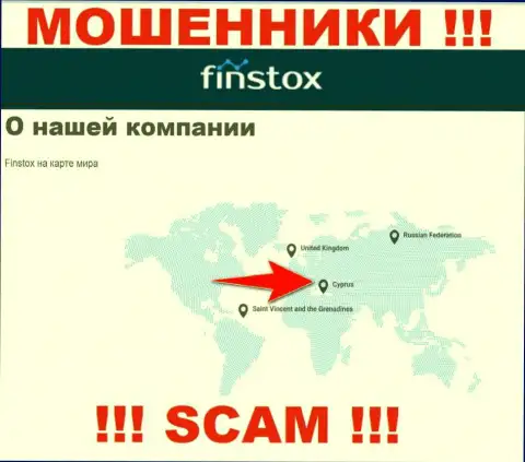 Finstox Com - это internet-обманщики, их адрес регистрации на территории Кипр