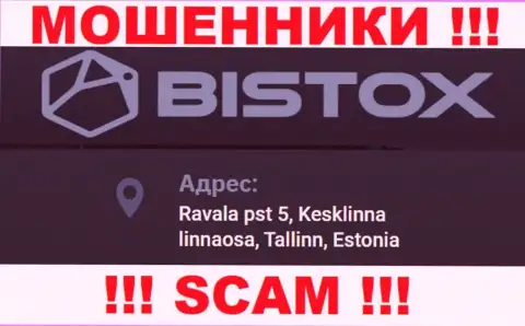 Избегайте работы с организацией Bistox - данные internet мошенники представляют фиктивный юридический адрес