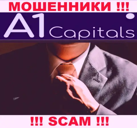 О лицах, которые управляют организацией A1 Capitals ничего не известно