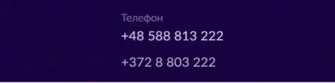Номера телефонов криптовалютной online обменки БТКБИТ ОЮ